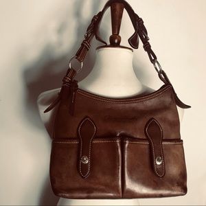 Downey and Bourke Florentine Vachetta Shoulder Bag